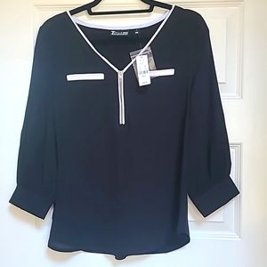 Black work blouse
